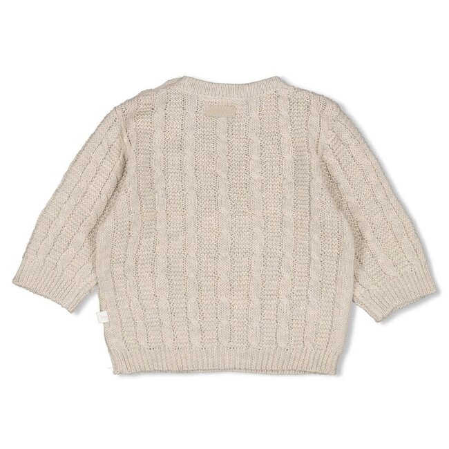 Feetje - Sweater Gebreid Taupe Melange - The Knits