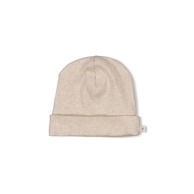 Feetje - Mutsje Rib Taupe Melange - Dear Autumn