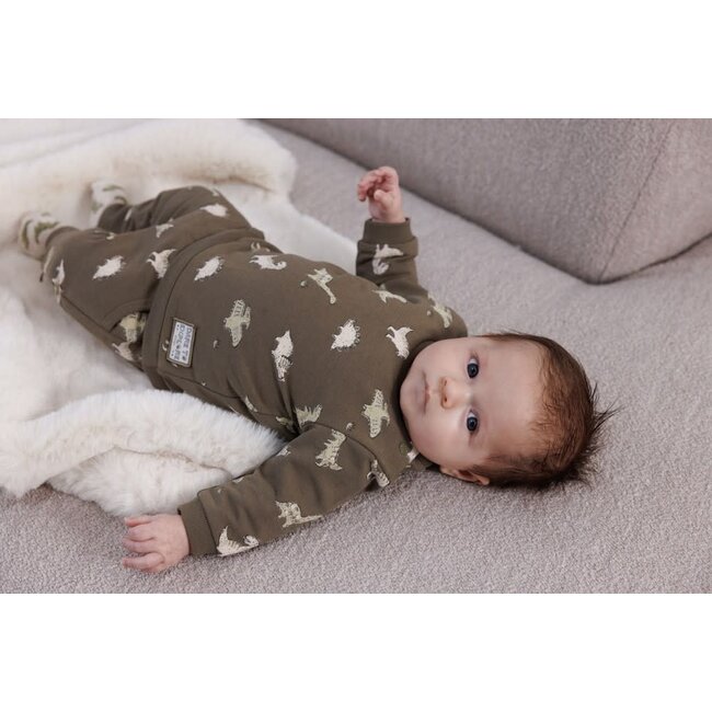 Feetje - Sweater AOP Olijf - Rawrsome