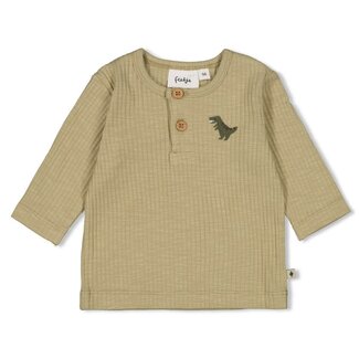 Feetje Feetje - Longsleeve Rib Groen - Rawrsome