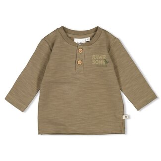 Feetje Feetje - Longsleeve Olijf - Rawrsome