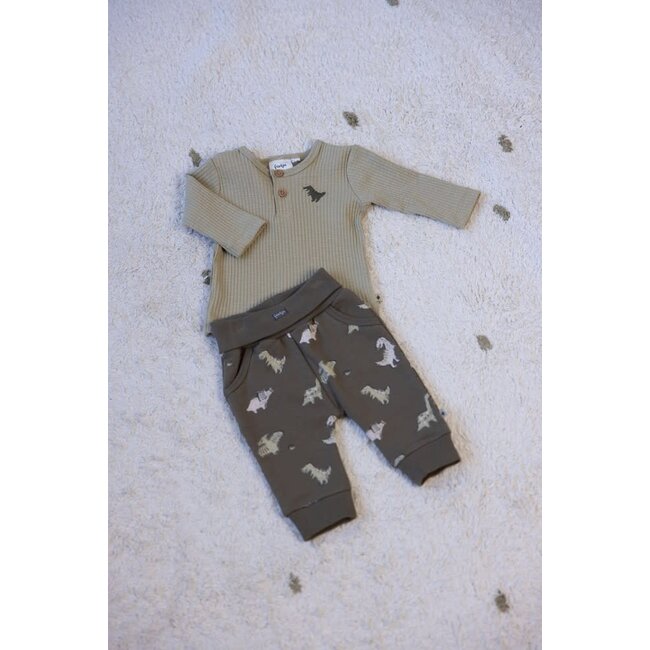 Feetje - Broek AOP Olijf - Rawrsome