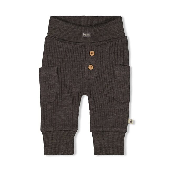 Feetje - Broek Rib Antraciet Melange - Rawrsome