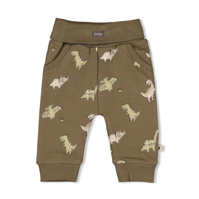 Feetje - Broek AOP Olijf - Rawrsome