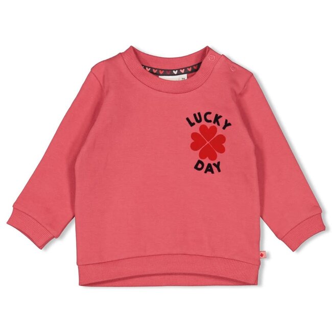 Feetje - Sweater Roze - Queen of Hearts