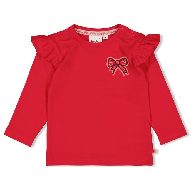 Feetje - Longsleeve Rood - Queen of Hearts
