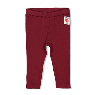 Feetje Feetje - Legging Rib Bordeaux - Queen of Hearts