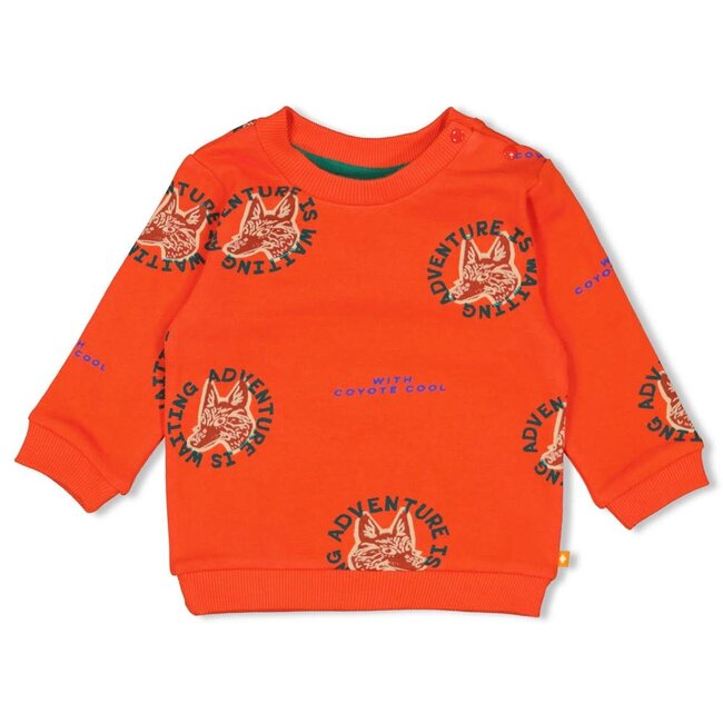 Feetje - Sweater AOP Oranje - Chasing Trails