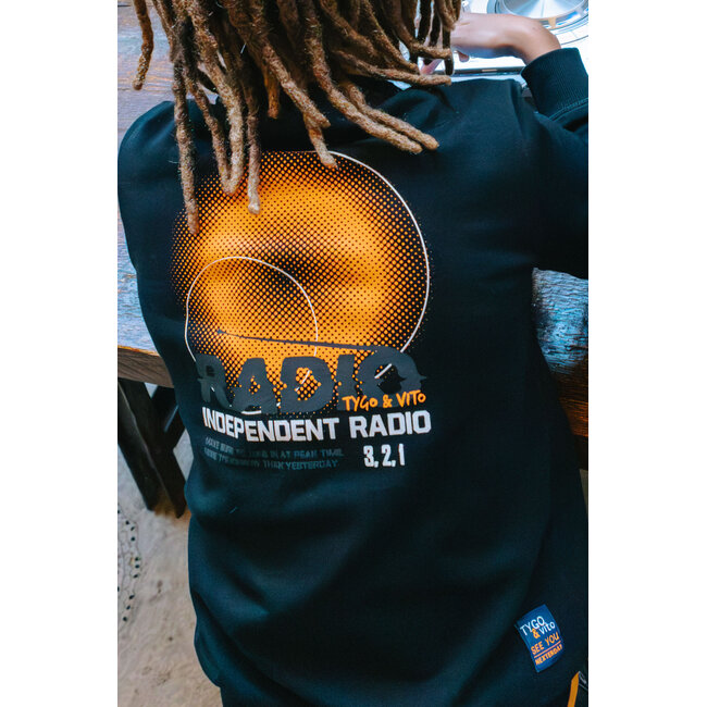 Tygo & Vito - Sweater Silver - Black