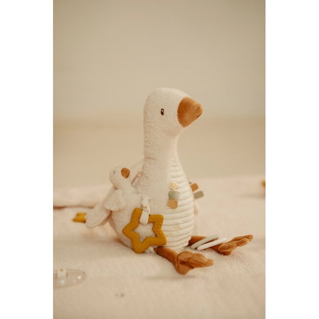 Little Dutch - Activiteitenknuffel Little Goose - Newborn Naturals