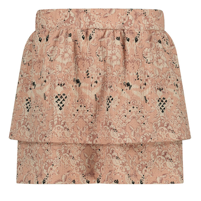 Levv - Skirt Vida - AOP Pink Leaves