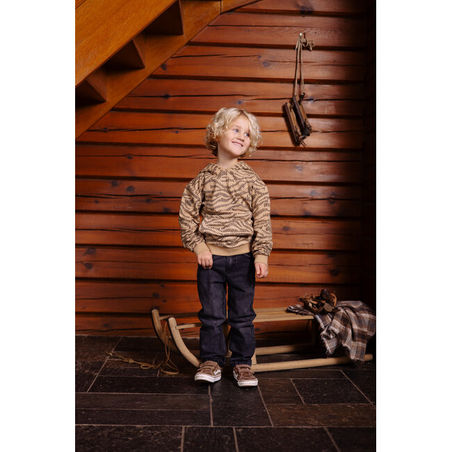 Levv - Sweater Vince - AOP Sand Graphic