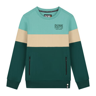SKURK Skurk - Sweater Sjoerd - Colourblock Sea Green