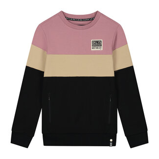 SKURK Skurk - Sweater Sjoerd - Colourblock Rose