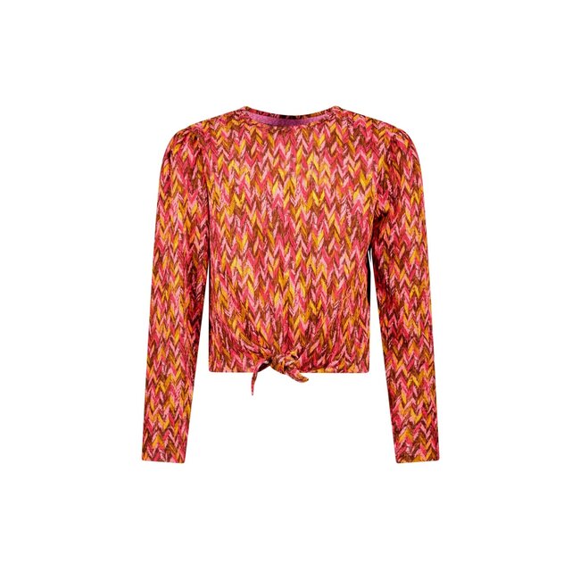 B.Nosy - Top with Knot Tori - Zigzag Texas