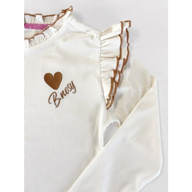 B.Nosy - Top wit Ruffles Tonya - Ecru