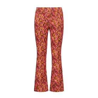 B.Nosy B.Nosy - Printed Flared Pants Pepper - Zigzag Texas