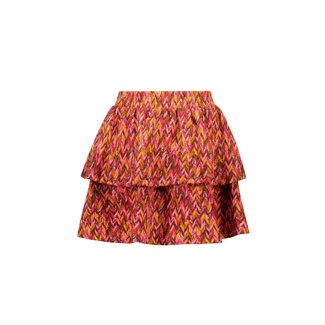B.Nosy B.Nosy - 2-Layer Printed Skirt Ruth - Zigzag Texas