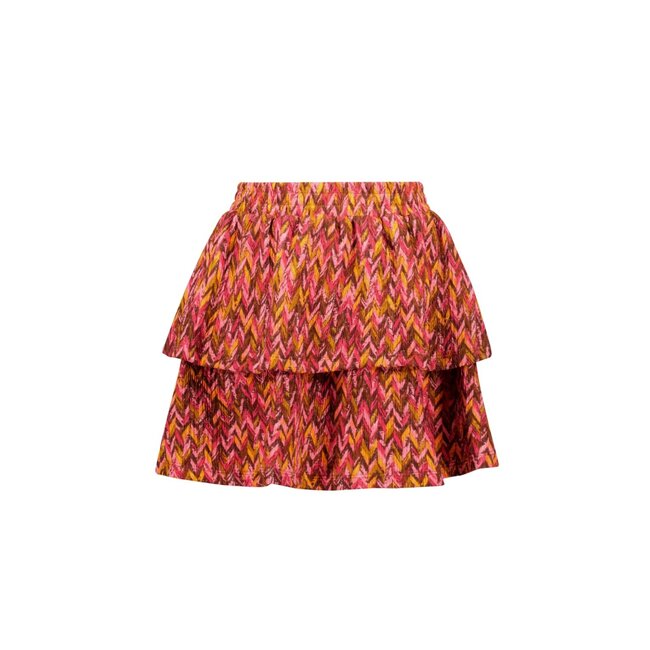 B.Nosy - 2-Layer Printed Skirt Ruth - Zigzag Texas