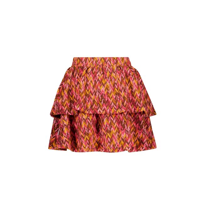 B.Nosy - 2-Layer Printed Skirt Ruth - Zigzag Texas