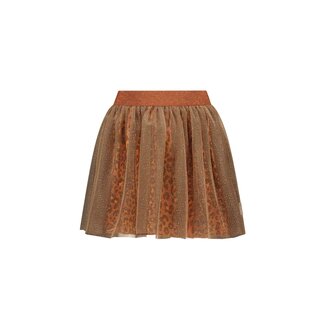 B.Nosy B.Nosy - Mesh Skirt with Printed Layer Rory - Leopard Texas