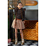 B.Nosy - Mesh Skirt with Printed Layer Rory - Leopard Texas