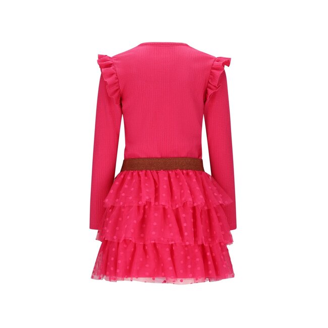 B.Nosy - Dress with Multi Layer Mesh Skirt Dora - Cabaret