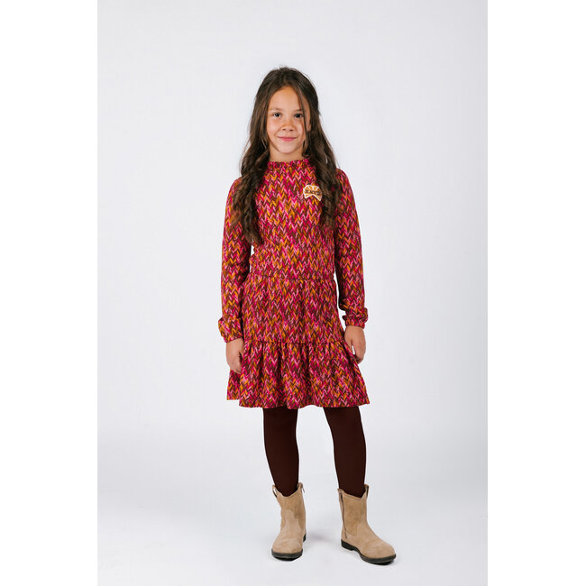 B.Nosy - Printed Dress Dalia - Zigzag Texas