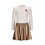 B.Nosy - Dress with Metallic Skirt Donia - Ecru