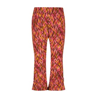B.Nosy B.Nosy - Printed Flared Pants Pepper -  Zigzag Texas