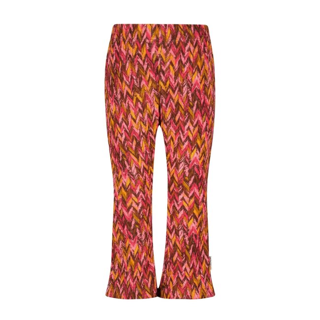 B.Nosy - Printed Flared Pants Pepper -  Zigzag Texas
