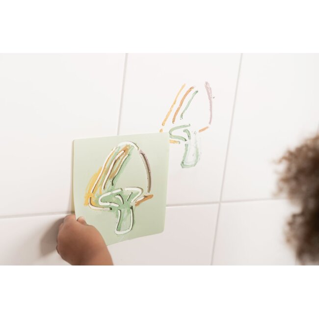 Little Dutch - Badkrijtjes met Spons en Sjablonen