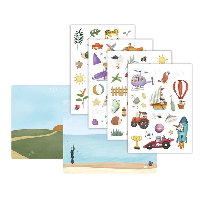 Little Dutch - Raamstickers - Jim & Friends