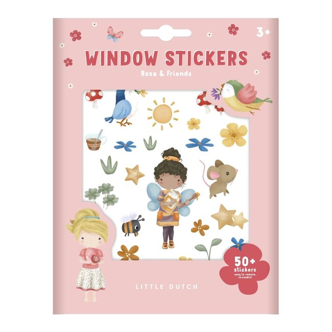 Little Dutch - Raamstickers - Rosa & Friends