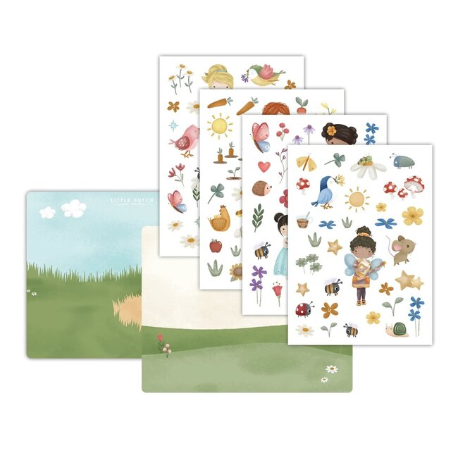 Little Dutch - Raamstickers - Rosa & Friends