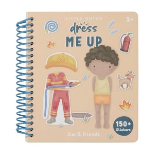 Little Dutch Little Dutch - Aankleed- en Stickerboek - Jim & Friends