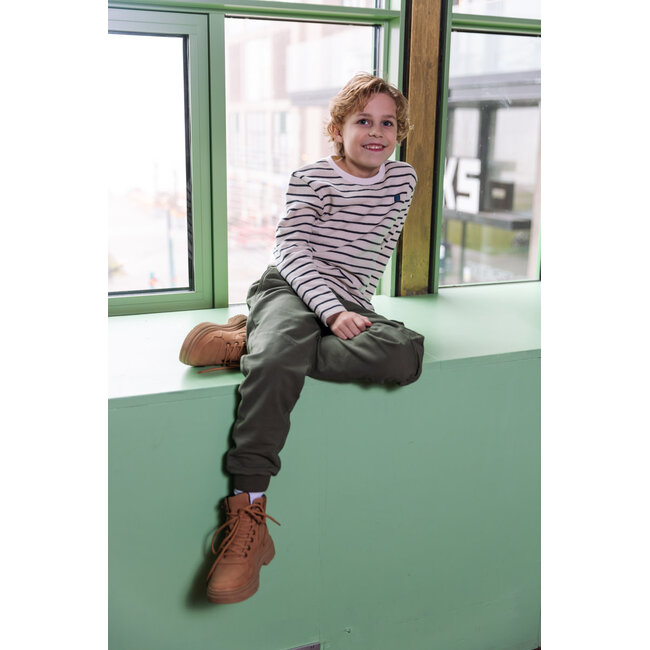 Quapi - Shirt  Halbert - AOP Grey Stripe