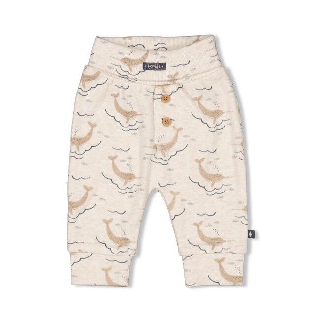 Feetje - Broek AOP Offwhite Melange - Narwal