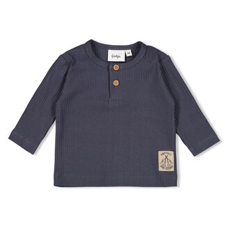 Feetje Feetje - Longsleeve Rib Blauwgrijs - Narwal
