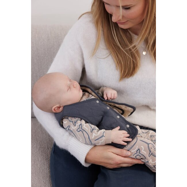 Feetje - Sweater AOP Taupe - Narwal