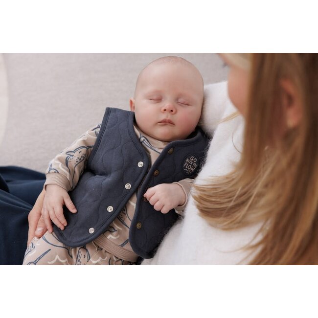 Feetje - Sweater AOP Taupe - Narwal