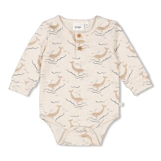Feetje Feetje - Romper AOP Offwhite Melange - Narwal