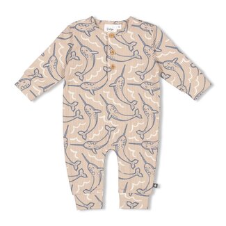 Feetje Feetje - Boxpak Rib AOP Taupe - Narwal