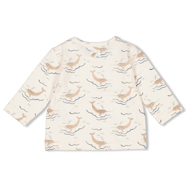 Feetje - Longsleeve AOP Offwhite - Narwal