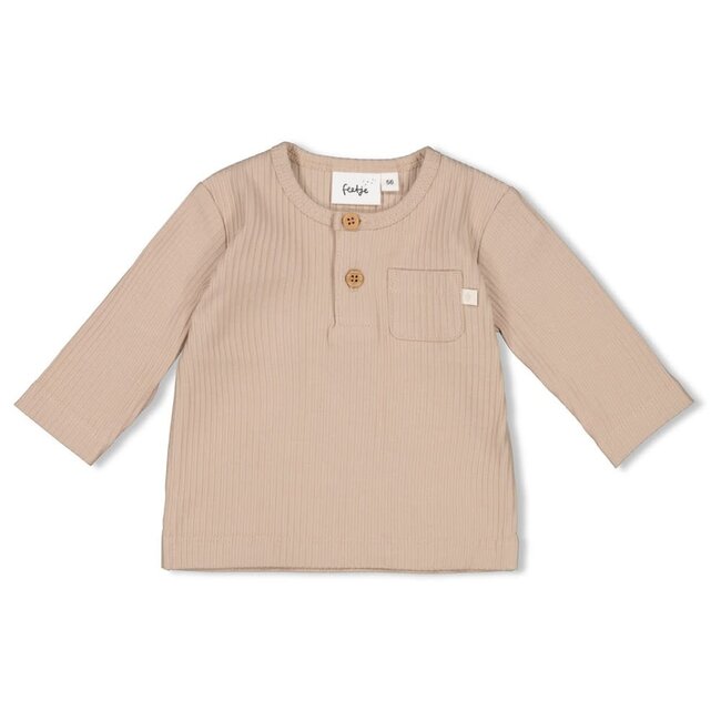 Feetje - Longsleeve Rib Taupe - Narwal