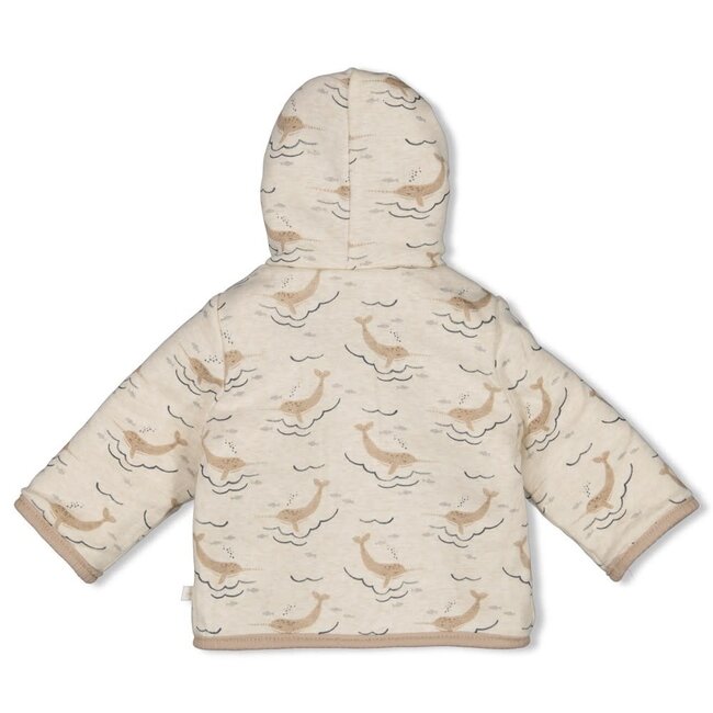 Feetje - Bouclé Omkeerbaar Jasje met Capuchon Offwhite - Narwal