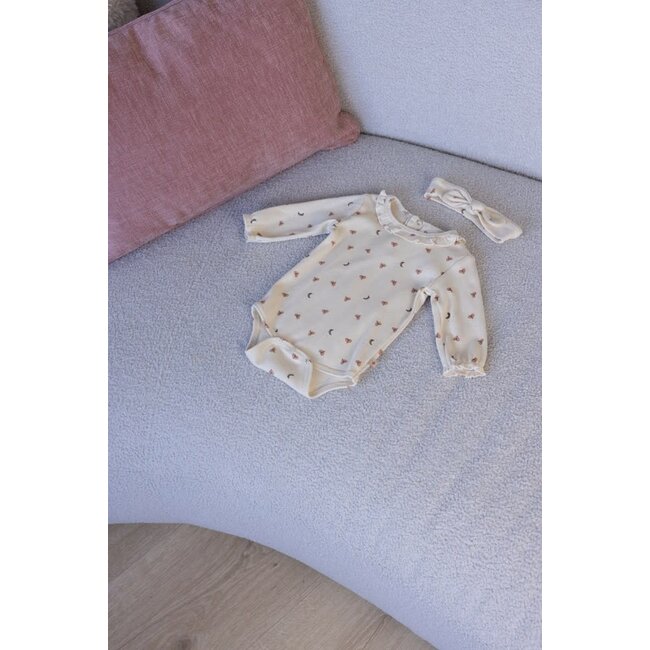 Feetje - Romper Rib AOP Offwhite - Dancing In The Moonlight