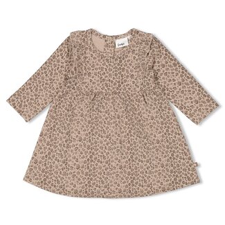 Feetje Feetje - Jurk AOP Taupe Melange - Better Together