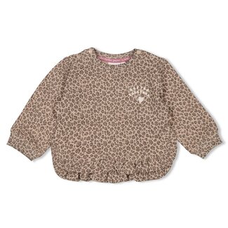 Feetje Feetje - Sweater AOP Taupe Melange - Better Together