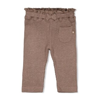 Feetje Feetje - Legging Rib Bruin Melange - Better Together